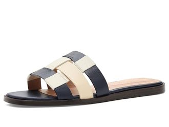 Cole Haan Go-to Ensley Slide Womens Sandals Midnight/Alabaster Leather : 10.5 B - Medium