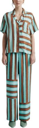 Romy Reese Shirt in Candy Stripe at Nordstrom, Size X-Large