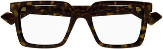 Gucci GG1540O002 Tortoiseshell Square Full Rim Eyeglasses - Black