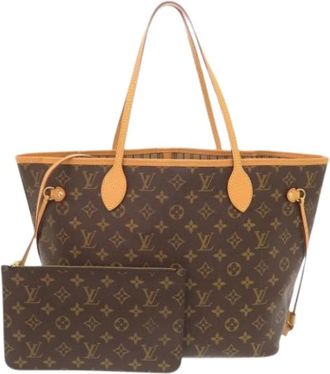Louis Vuitton Pre-owned Tote Bags, female, Brown, Size: ONE SIZE Pre-owned Neverfull MM Tote Bag