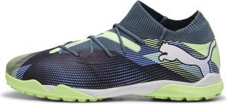 Puma Unisex Adults Future 7 Match TT Soccer Shoe, Gray Skies-PUMA White-Fizzy Apple, 11.5 UK