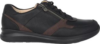 Ganter Wide Fit Sneaker - Zwart - Heren - Sneakers - Bruin - 39 EU - Leer - Schoenen