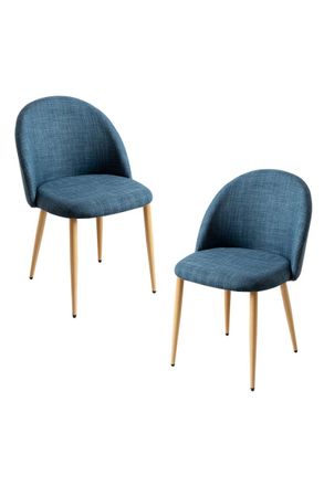 Regalos Miguel Packs Sillas Comedor - Pack 2 Sillas Vint Tela - Azul Marino