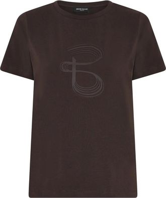 Bruuns Bazaar Classic T-shirt - Dames - T-shirts - Bruin - M - Katoen - Tops