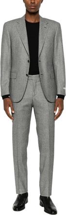 Canali Prince of Wales Pak - Heren - Business pakken - Grijs - XL - Wol - Kostuums