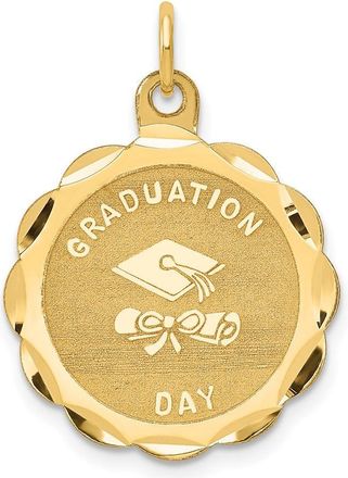 Diamond2Deal 14k Yellow Gold GRADUATION DAY Charm
