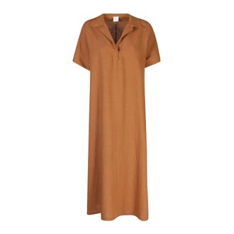 Eleventy Midi Jurken - Dames - Jurken - Bruin - Maat: M