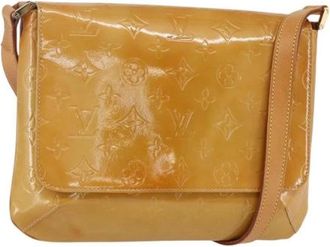 Louis Vuitton Pre-owned Leren Crossbodytas - Dames - Vintage Schoudertas - Beige - ONE Size - Leer - Vintage