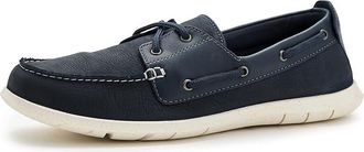 Clarks Flexway 2 Eye Mens Shoes Navy Nubuck : 11.5 D - Medium