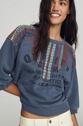 Pilcro Niki Bubble Craft Sweatshirt
