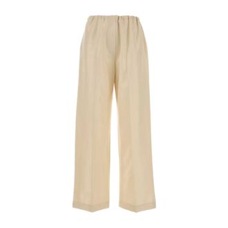 The Row Dames, Broeken, Beige, Maat: 2XS