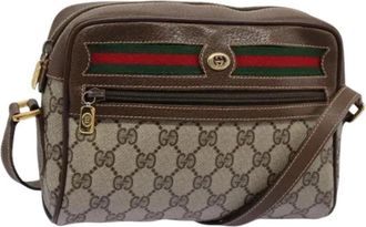 Gucci Pre-owned Vintage Schoudertas - Dames - Vintage Schoudertas - Beige - ONE Size - Leer - Vintage