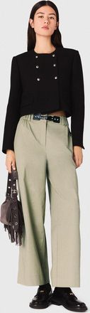Maje Cargo Trousers - Khaki - Maje