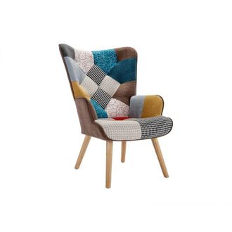 Vente-Unique Poltrona in Tessuto patchwork - VATELY