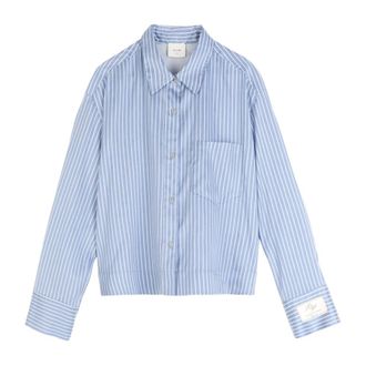 Alysi Camicia Boxy a Righe - - Blouses & Shirts - Donna - Blu - XS