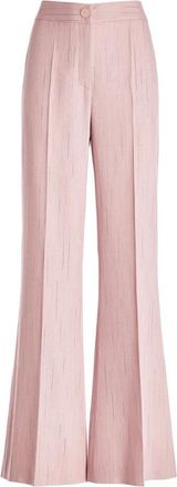 Genny Pantaloni a palazzo gessati - - Trousers - Donna - Rosa - XS
