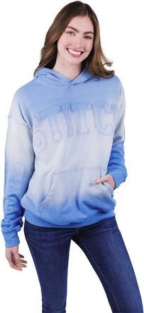 Disney Lilo & Stitch French Terry Drop Shoulder Pullover Hoodie in Ombre Blue Stitch at Nordstrom, Size Xx-Large