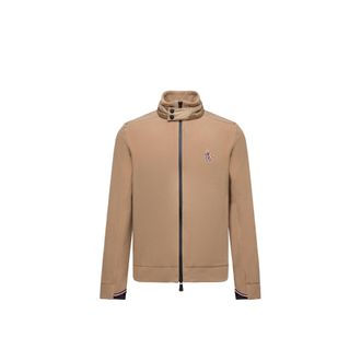 Moncler Moncler Fleece Zip-up Sweatshirt, Men, Beige, Size: Xxl
