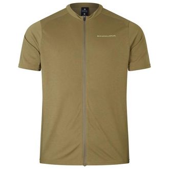 Endura Loop S/S Zipped Jersey Velotrikot f&uuml;r Herren | oliv/beige