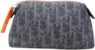 Dior Pre-owned Denim Pouch - Dames - Vintage Clutch - Blauw - ONE Size - Denim - Vintage
