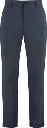 THE (ALPHABET) Op maat gemaakte broek met riemlussen en omgeslagen zoom - Heren - Chinos - Grijs - L - Broeken