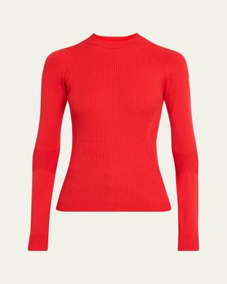 Moncler Crepe Viscose Blend Sweater