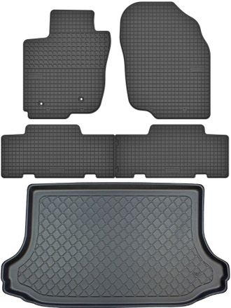 OEM Juego De Alfombrillas De Goma Para Coche Y Maletero Para Toyota Rav4 Iii Xa30 Suv (febrero De 2006 A Febrero De 2013)