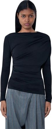 Ganni Tops - Dames - Longsleeves - Zwart - M - Tops