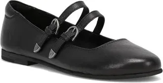 Frye Carson Mary Jane Flat in Black at Nordstrom, Size 6.5