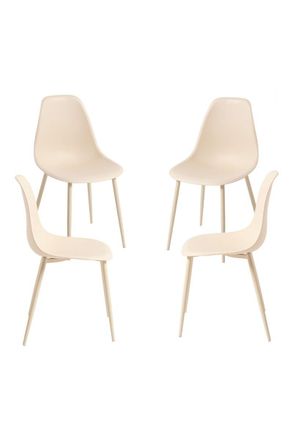 Regalos Miguel Packs Sillas Comedor - Pack 4 Sillas Mykle Total - Beige