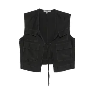 Barena Vests, female, Black, Size: 3XS Multi Pura Vest