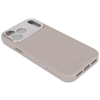 OEM Funda Trasera De Cuero Decoded: Funda Protectora De Cuero Para Iphone 17 Pro Max Compatible Con Magsafe (arcilla S&oacute;lida)