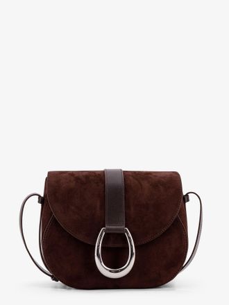 Staud Borsa a tracolla Bella Saddle in suede - STAUD - gender_Woman