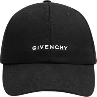 Givenchy Pre-owned Zwarte Pet Met Logo Borduurwerk - Heren - Vintage Accessoires - Zwart - ONE Size - Katoen - Vintage