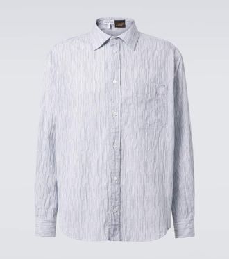 Loewe Paulas Ibiza striped cotton-blend shirt