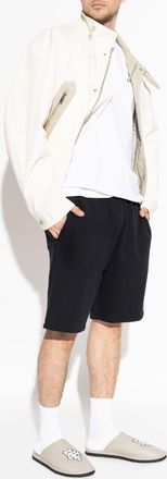 Off-white T-shirt With Printed Logo, Mens, White