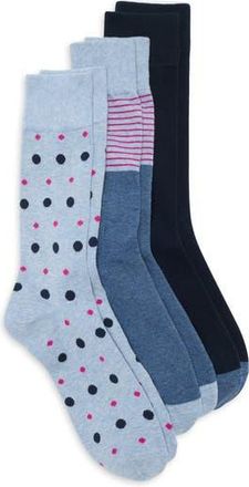 Ted Baker Assorted 3-Pack Crew Socks in Blue at Nordstrom Rack