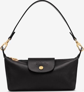 Longchamp Rechteckige Glattleder-Schultertasche Le Pliage Xtra Bow