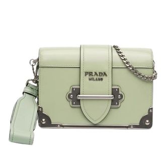 Prada Pre-owned Cross Body Bags, female, Green, Size: ONE SIZE Pre-owned Vintage Crossbody Bag