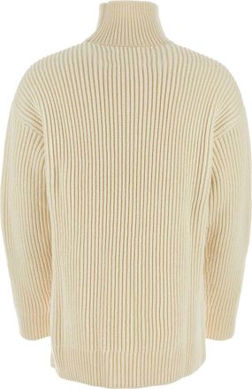 Jil Sander Mens Jumper Ivory Wool