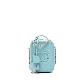Chanel Pre-owned Vintage Satchel - unisex - Chanel Vintage - Vintage Cross Body Bags - Blue - ONE SIZE - Pre-owned