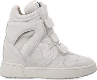Isabel Marant High-Top Wedge Sneakers - Dames - Sneakers - Beige - 36 EU - Su&egrave;de - Schoenen