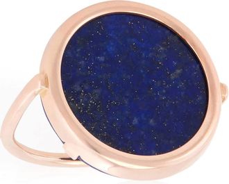 Ginette NY Ginette NY Black Mother-of-Pearl Disc Ring, Size 54