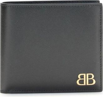 Balenciaga Zwarte Kalfsleren Bos Taurus Portemonnee