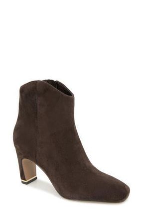 Kenneth Cole Grizelda Square Toe Bootie in Chocolate Suede at Nordstrom Rack, Size 8.5