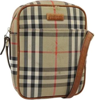 Burberry Borsa a spalla Pre-owned in tela - - Pre-owned - Donna - Beige - ONE SIZE