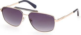 Guess GU00054 32B Mens Sunglasses Gold Size 61