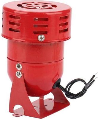 OEM Sirena Zumbadora 220v 120db De Alta Potencia Mini Motor De Metal Rojo Alarma El&eacute;ctrica Industrial Ruido Antirrobo Guard Ms 190