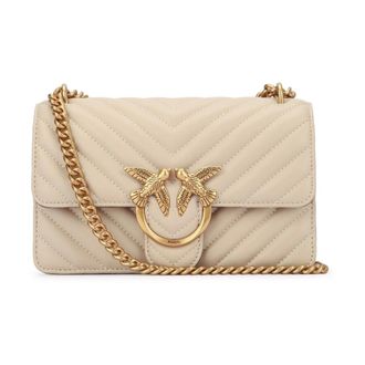 Pinko Cross Body Bags, female, Beige, Size: ONE SIZE Love One Mini DC