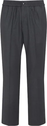 Ami Dark Grey Elasticated Wool Pants
